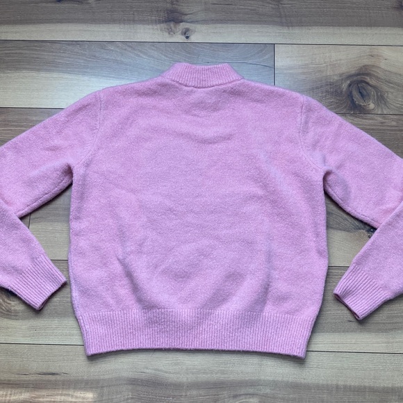 Lazy Oaf Pink Dog Print Mock Neck Sweater - Picture 12 of 12